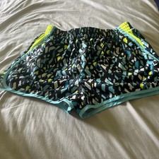 Champion Girls XL 14- 16 Running Shorts BLACK BLUE