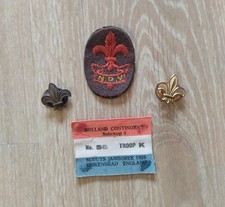 Rare World Jamboree 1929 Netherlands Scout badges, Harry Thorsen coll.