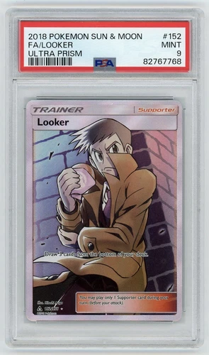 Looker Full Art 152/156 Ultra Prism PSA 9 Mint Pokemon Card