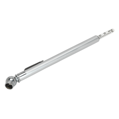 #ad Sealey Tyre Pressure Gauge With Valve Deflator amp; Pocket Clip Silver TSTPG1 GBP 8.78