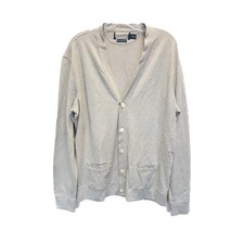 Polo Ralph Lauren Plain Cardigan, Grey, Large