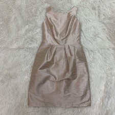 Alfred Sung metallic pearl pink dress size 10