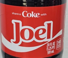 Share a Coke with   Joel    2025 Personalized Gift Coca Cola Bottle 20oz