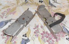 Vtg Kiddie Bob Adjustable Double Blade Kids Ice Skates Parts or Restoration