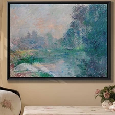 Impressionist Vintage Landscape Canvas Print Wall Art Nature Decor Framed