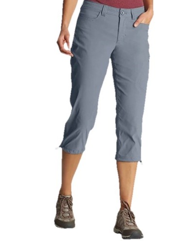 Eddie Bauer Women’s Rainier Capri Hiking UPF StormRepel-Graphite - Size: 14