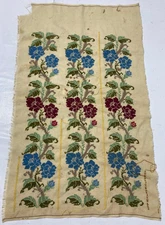 Vintage Traditional Beautiful Hand Embroidered Home Decor Textile Panel 70x43 cm