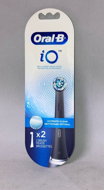 oral b io gentle care replacement brush heads black