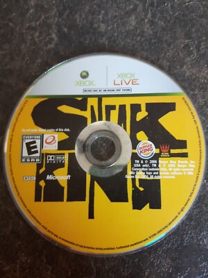 Sneak King 2006 Xbox 360 Game Good Condition (Disc Only)