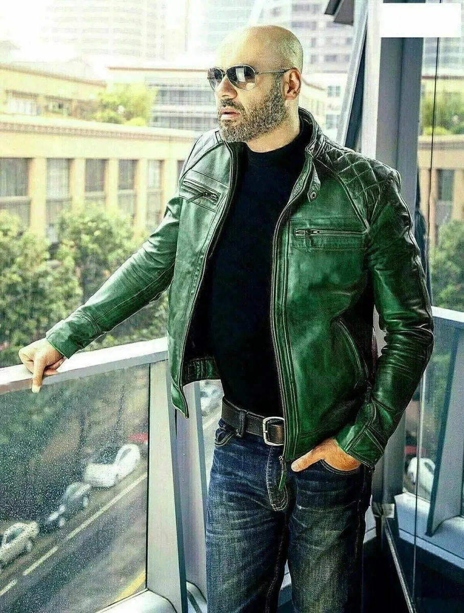 diamond leather jacket products for sale | eBay