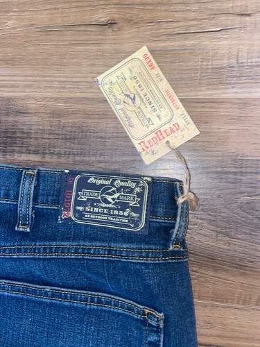 Redhead Authentic Style Mens Jeans Size 32x36 Medium Wash Bass Pro Blue denim - Picture 8 of 12