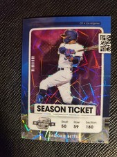 2021 Contenders Optic Mookie Betts Purple Velocity Prizm 13/16 SSP Dodgers MINT!