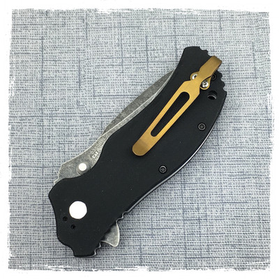 Bronze Titanium Deep Carry Pocket Clip Made For Zero Tolerance ZT0350 Knife