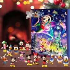 AVVENTO Topolino Minnie Statuetta 24 Giocattolo Bambino Natale Scatola Sorpresa