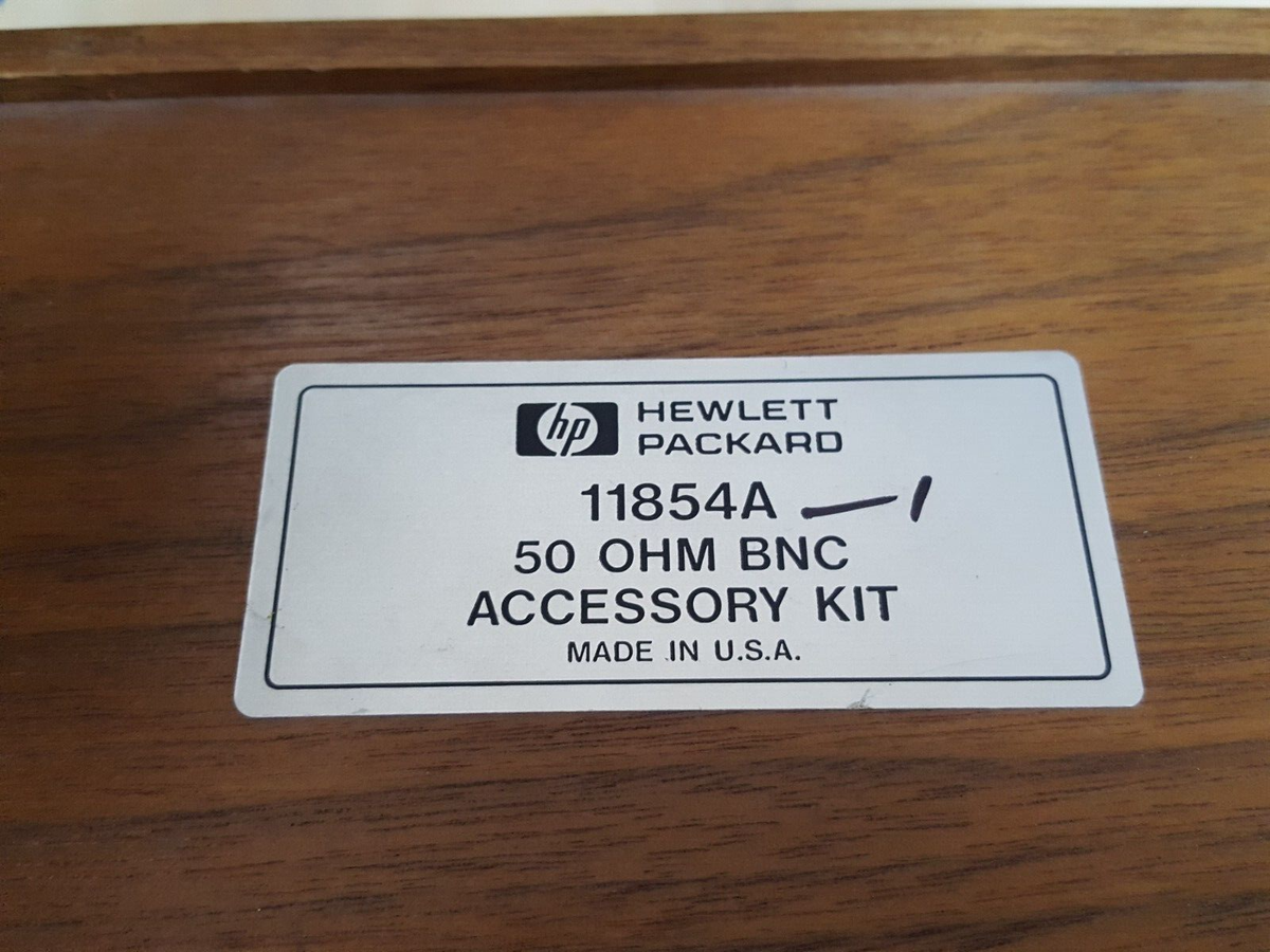 HP/Agilent 11854A: 50 Ohms BNC Accessory Kit - 1 | eBay
