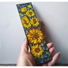 Original modern painting Sunflower Floral Farm Nature Acrylic hand painted art