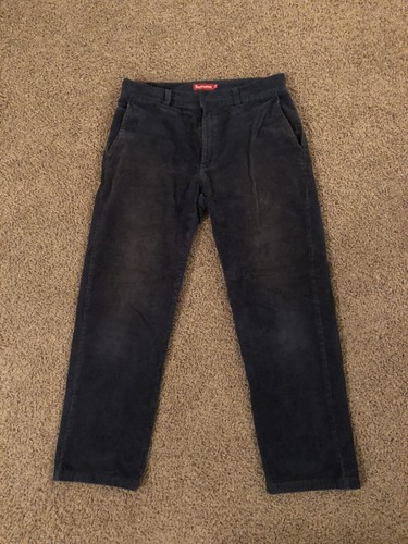 Supreme Work Pants Slate Blue Corduroy 