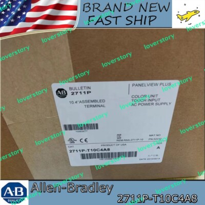 Brand New AB 2711P-T10C4A8 Ser A Panelview Plus 10.4'' FREE SHIP US