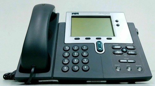 Cisco 7940 Series CP-7940G VoIP SIP PoE Business Phone Handset & Power Adapter - Picture 3 of 3