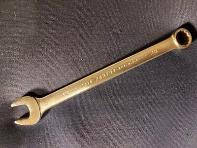 Proto Professional 1/2'' Combination Wrench Model 1216 12 Point SAE USA  7'' OAL