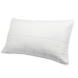 quilted feather pillow
