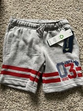 U.S. Polo Assoc. Boys Shorts W/Hem Print Size M
