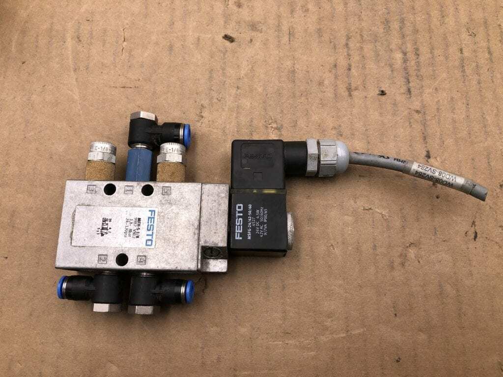 FESTO MFH-5-1/8 4 Way, 5 Ported Solenoid Valve 24-120PSI 1/8"