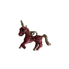 Pink Sparkle Unicorn Charm for Bracelet, Pendant