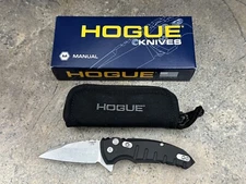 Hogue X1 MicroFlip 2.75" Folding Knife Wharncliffe Blade Matte Black 24160