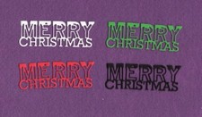 MERRY CHRISTMAS 5 die cuts scrapbook cards