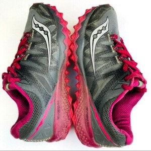 Trail Running Shoes Size 9.5 Gray Pink 