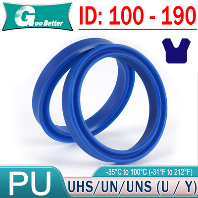 100-190mm PU Rod Seal Hydraulic U-Cup UN-Type For Hydraulic Piston Cylinder
