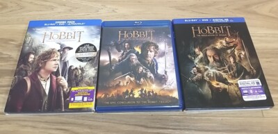 The Hobbit  Blu-Ray Lot Unexpected Journey, Five armies & Desolation, Lot of 3