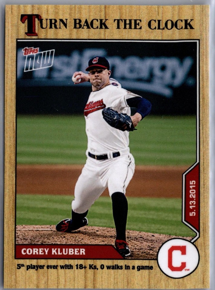 2020 Topps Now Turn Back the Clock - Corey Kluber #44 - 1 of 1