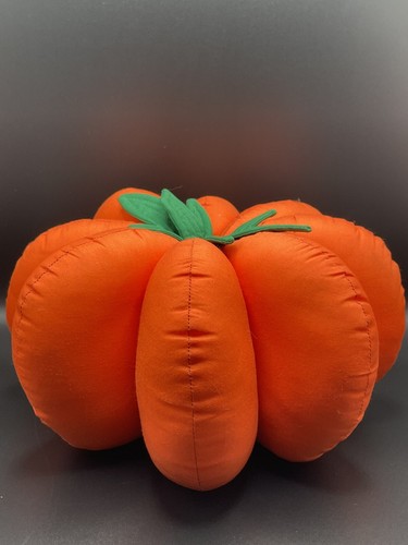 Vintage Large Fabric Pumpkin Weighs Almost 2 Pounds