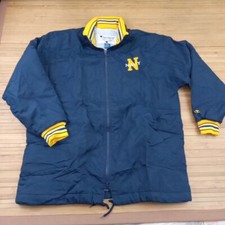 Vintage Navy Midshipmen Champion Full Zip Jacket Large Nylon