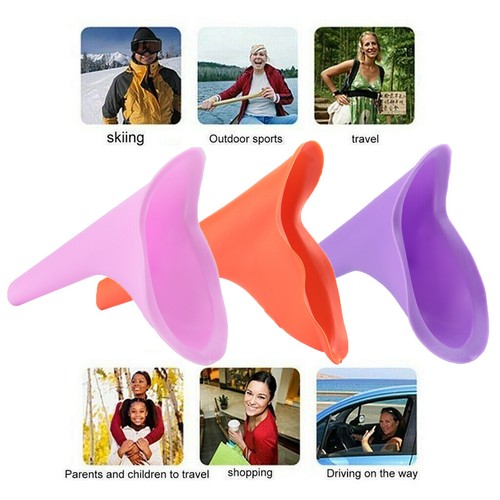 3PCS Portable Female Girls Urinal Funnel Camping Travel Toilet Stand Pee Device - Picture 4 of 23