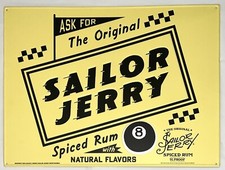 2015 Sailor Jerry Spiced Rum The Original 18x24 Tin Sign 4 Bar*Billiard*Man Cave