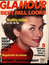 Vintage Glamour. Best Fall Looks September 1992. Bridget Moynahan(Pre-Tom Brady)