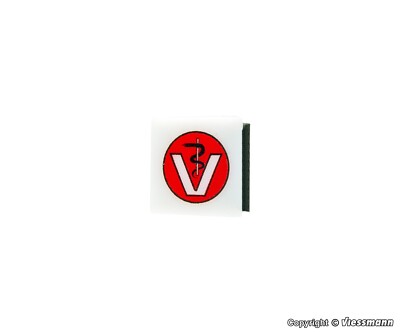 Viessmann H0 1377 Reklameschild Tierarzt mit LED-Beleuchtung NEU OVP