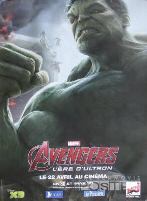 AVENGERS AGE OF ULTRON - MARVEL - ORIGINAL HULK CHARAKTER FILMPLAKAT