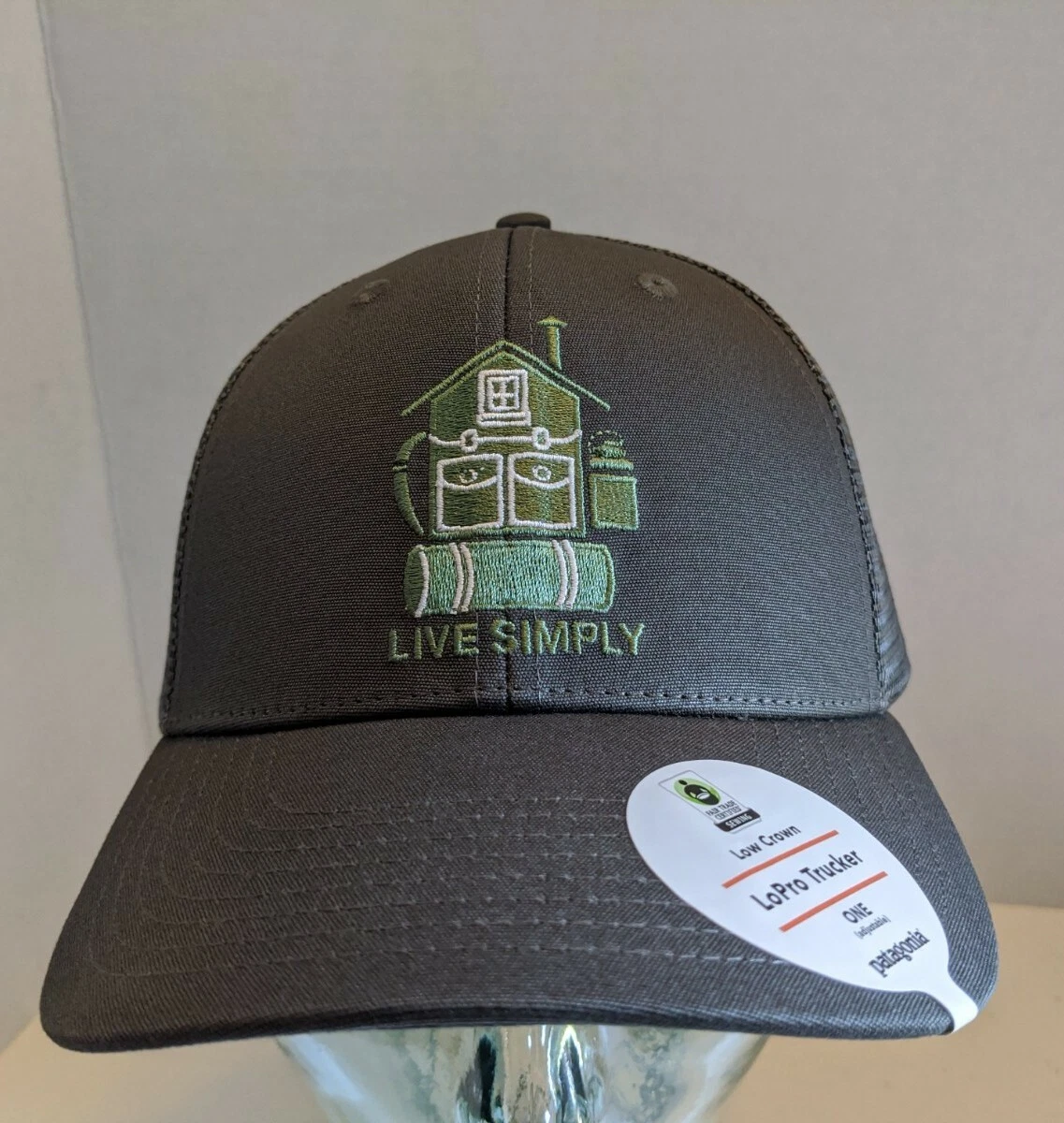 Patagonia live simply store trucker hat