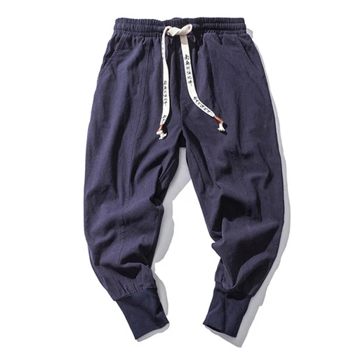 Men Baggy Harem Pants Japanese Mens Crotch Wide Leg Pants Casual Loose Trousers - Picture 3 of 18
