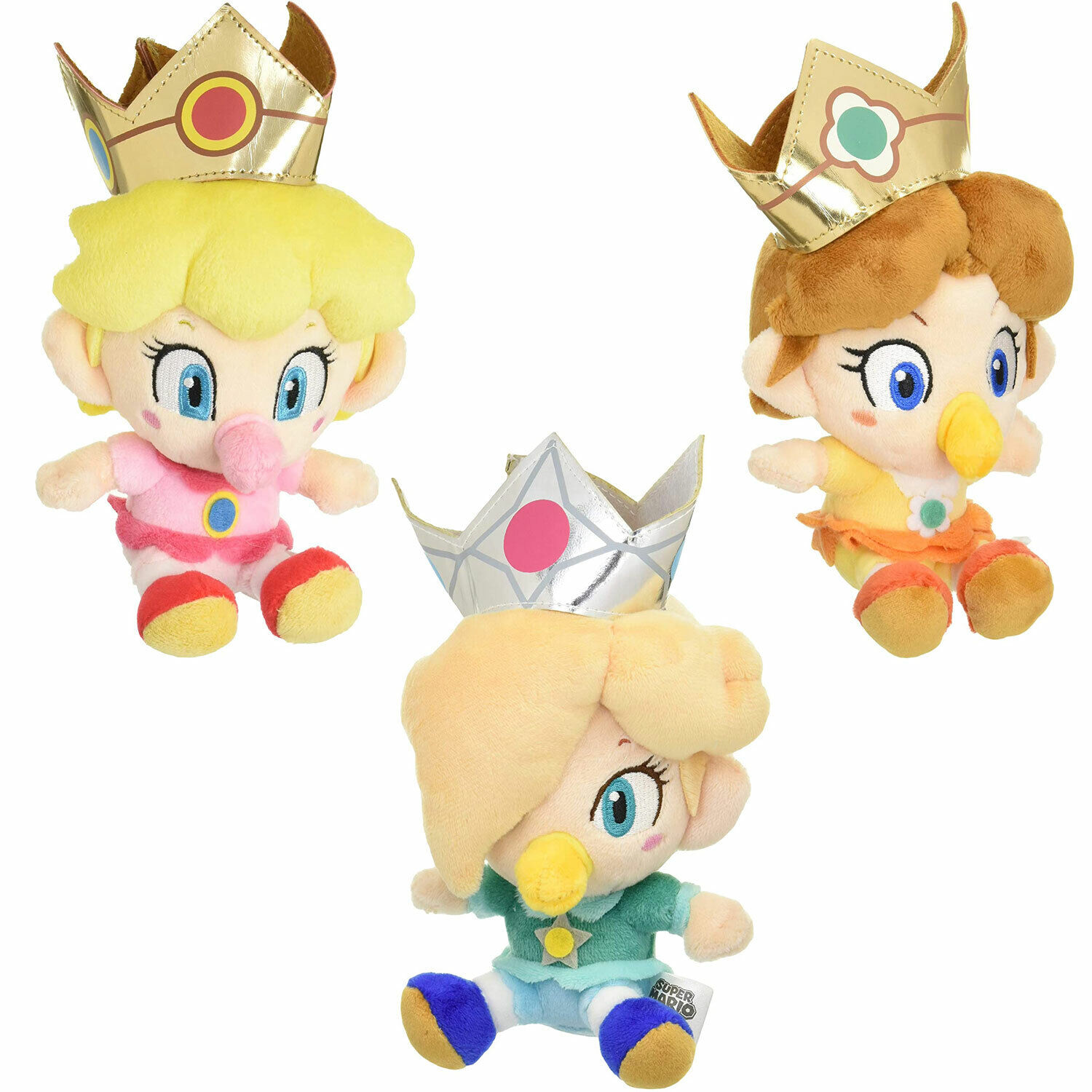 admirar Primitivo puerta SUPER MARIO Baby Peach, Daisy, Rosalina Soft Toy Plush Doll | eBay