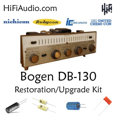 Bogen DB-130 capacitor restoration kit upgrade recap rebuild