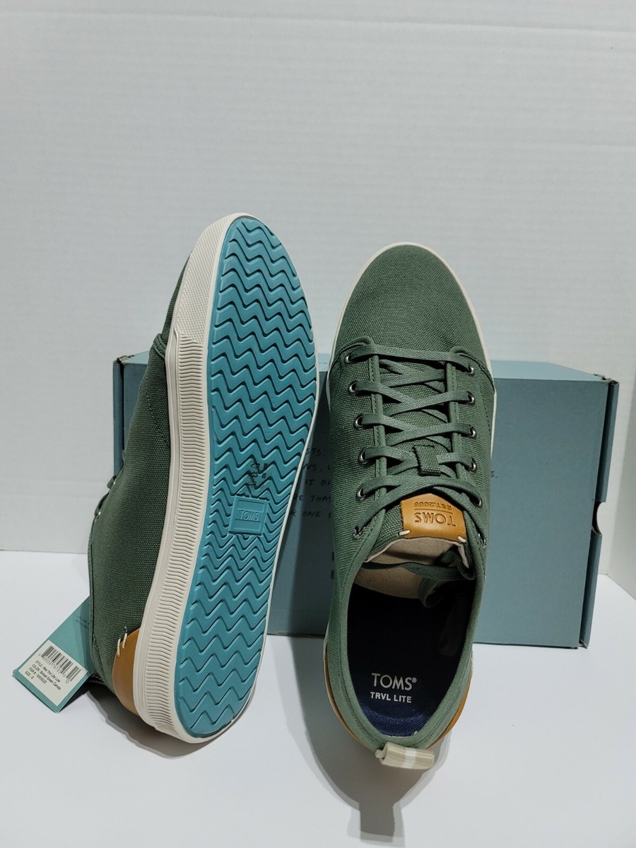 TOMS Men's TRVL LITE Sneaker Bonsai Green Canvas Size 11 | eBay