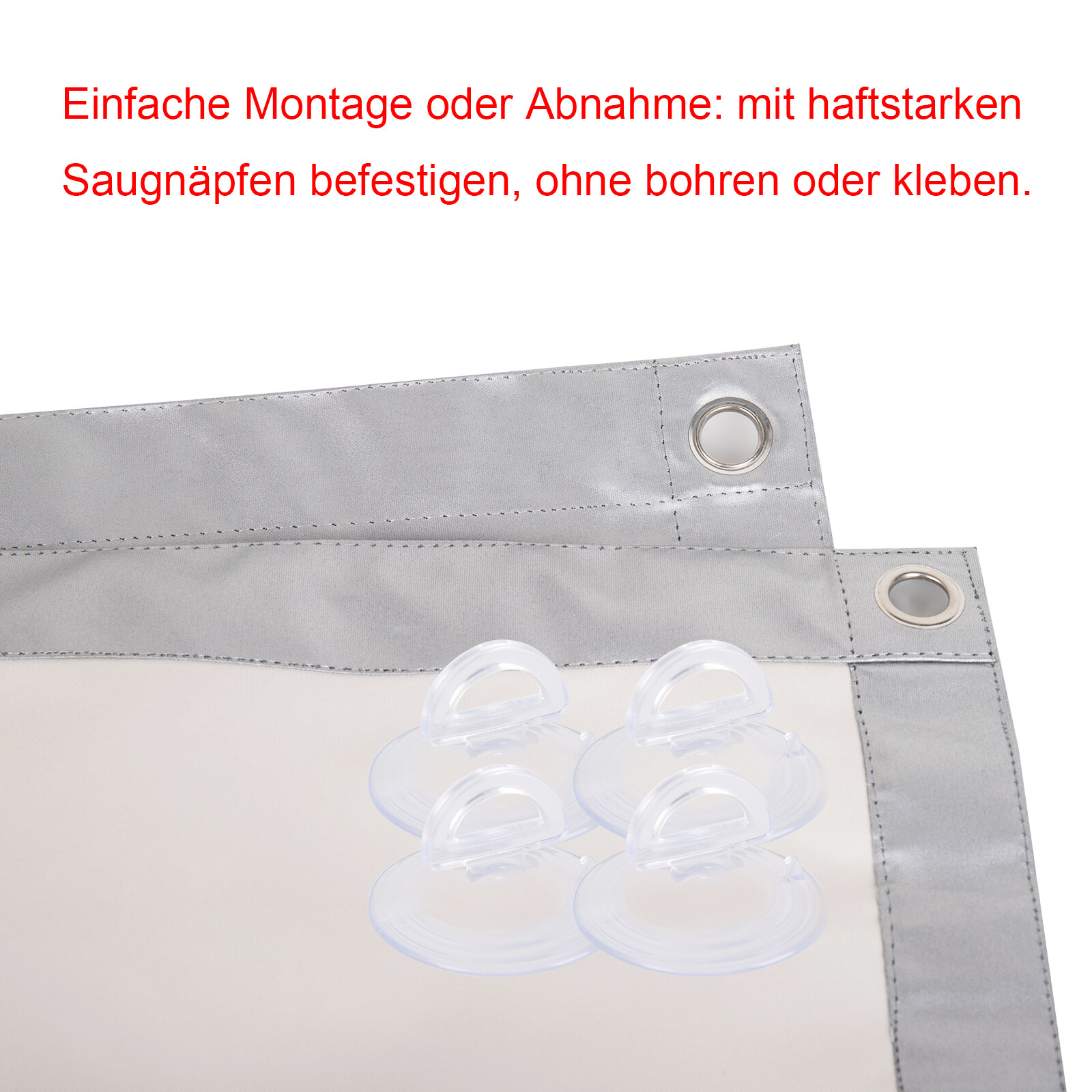 Dachfensterrollo ohne Bohren Sonnenschutz UV Schutz Thermo Rollo mit