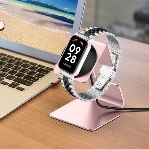 Stand Mount Aluminium Alloy for Mi Band 7 Pro/Redmi Band 2 (Rose Gold) - Photo 5 sur 9