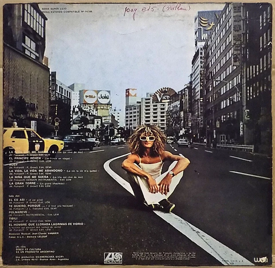 MICHEL POLNAREFF S/T 1975 Argentina LP Single Cover - Image 2 of 4