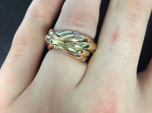 cartier trinity ring on ebay